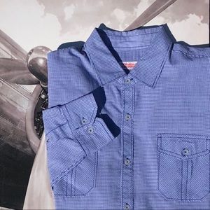 Michael Brandon Squares Long Sleeve Shirt